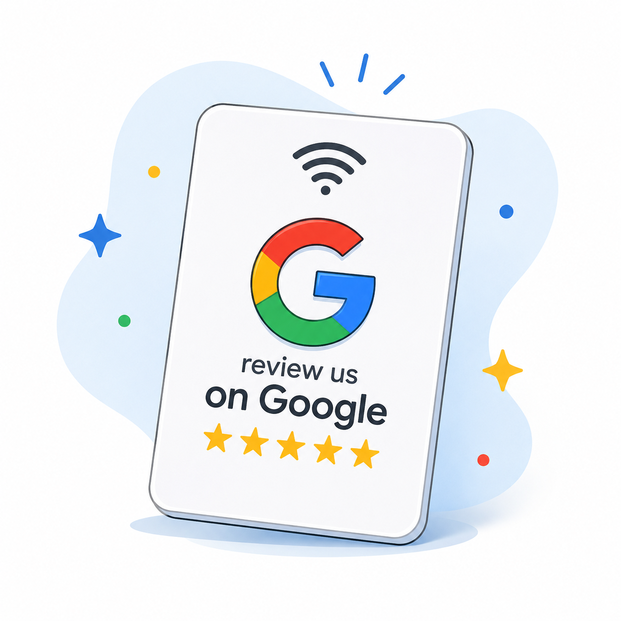 Review us on Google contactless tap card